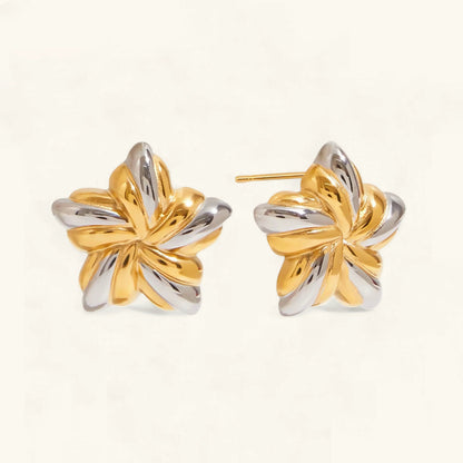 [ElanLuxe]Thymes Gold Star Earrings