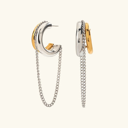 [ElanLuxe]Galilea Link Chain Hoops