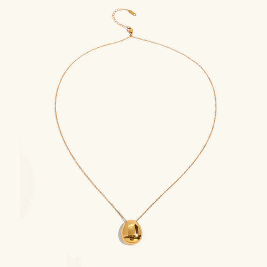 [ElanLuxe]Claribel Gold Dome Necklace
