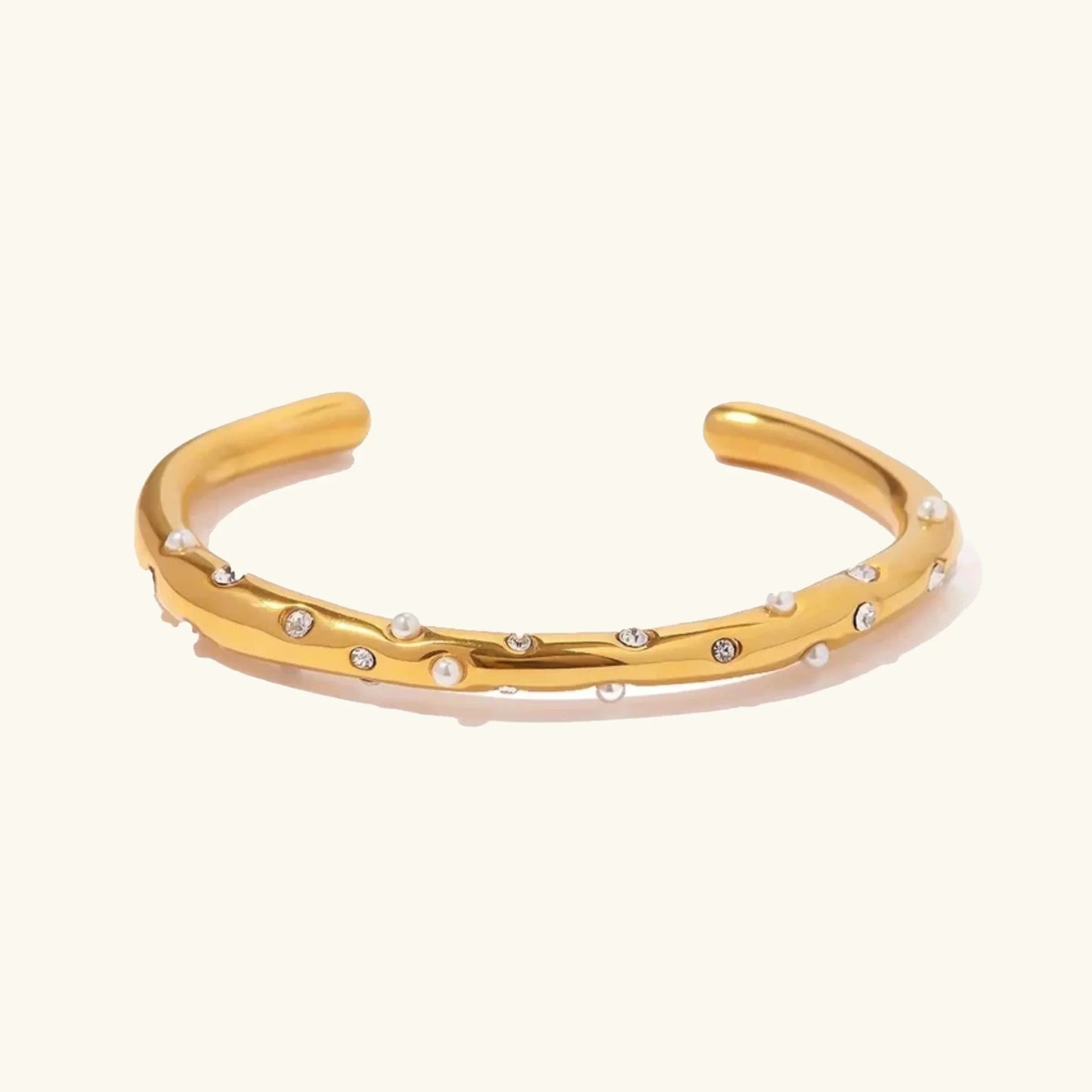[ElanLuxe]Corisande Gold Bangle