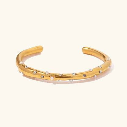 [ElanLuxe]Corisande Gold Bangle
