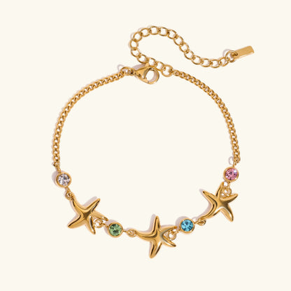 [ElanLuxe]Kristine Golden Starfish Bracelet