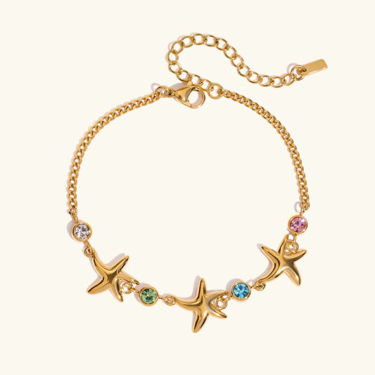 [ElanLuxe]Kristine Golden Starfish Bracelet