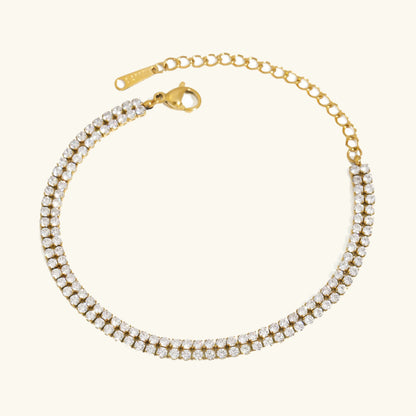 [ElanLuxe]Celene Layered Tennis Bracelet
