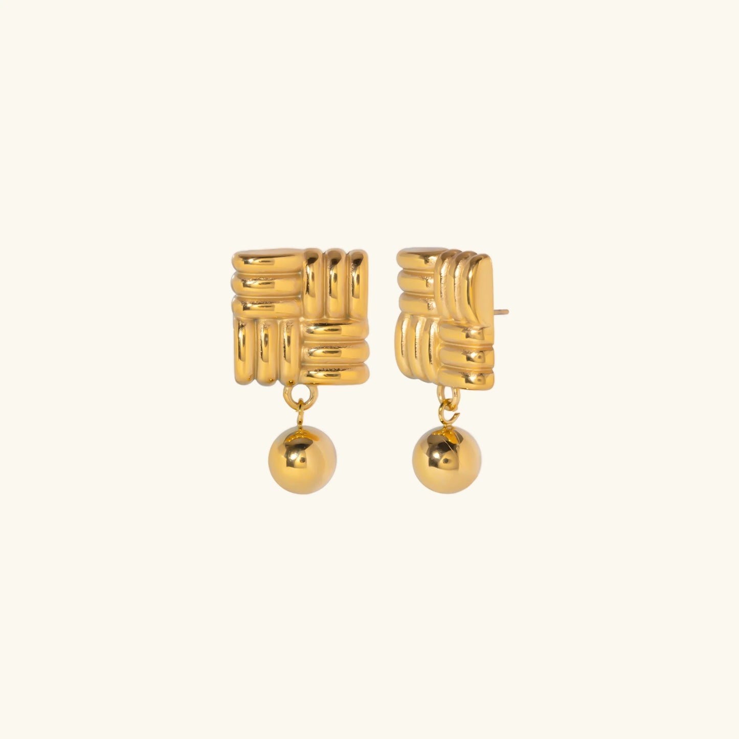 [ElanLuxe]Alba Gold Earrings
