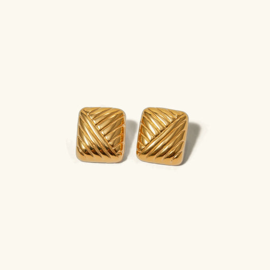 [ElanLuxe]Inez Gold Earrings