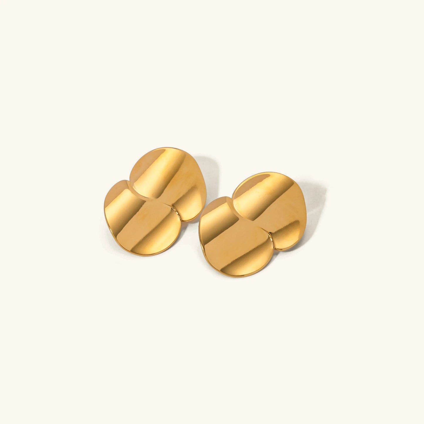 [ElanLuxe]Mireille Gold Earrings