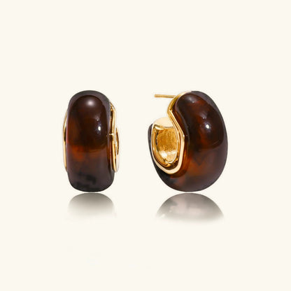 [ElanLuxe]Lexi Chunky Enamel Hoops