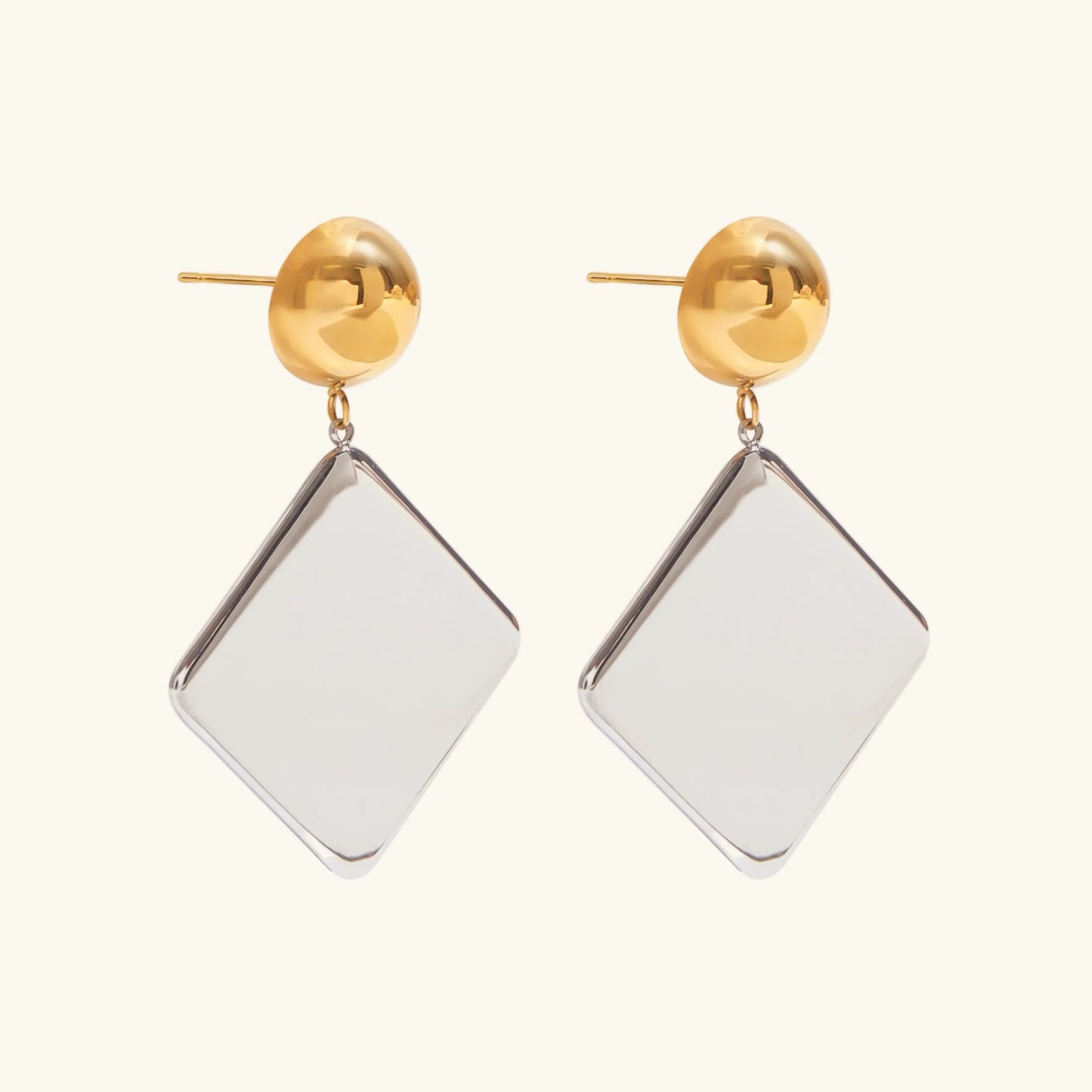 [ElanLuxe]Kelly Geometric Drop Earrings