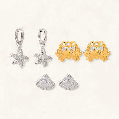 [ElanLuxe]Cheyenne Seaside Essential Earrings Bundle