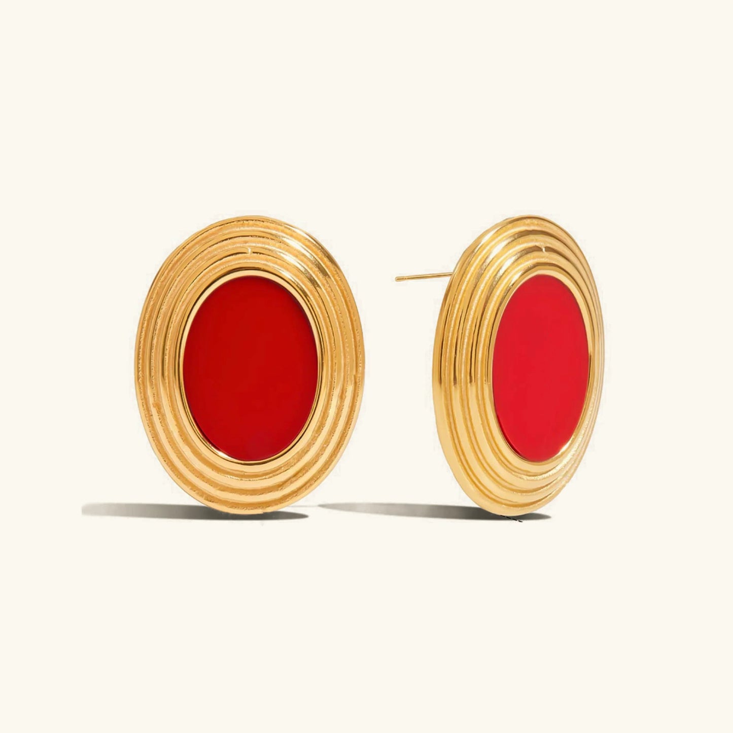 [ElanLuxe]Ruthie Gold Enamel Earrings