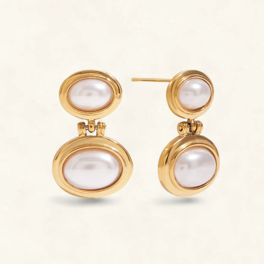 [ElanLuxe]Winnie Freshwater Pearl Earrings