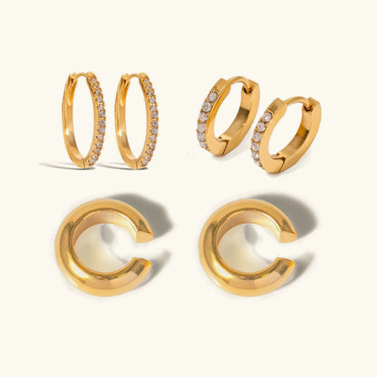 [ElanLuxe]Krisha Contemporary Hoop Bundle