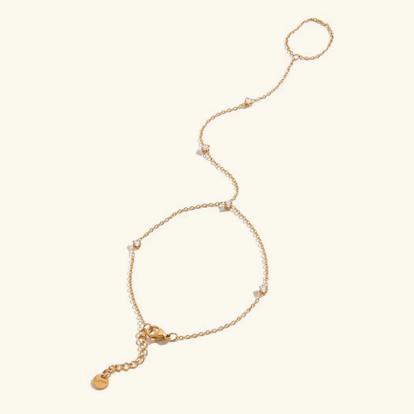 [ElanLuxe]Cressida Diamond Hand Chain