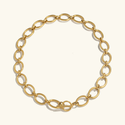 [ElanLuxe]Cielle Chunky Gold Chain Necklace