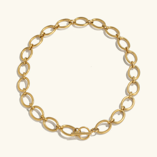 [ElanLuxe]Cielle Chunky Gold Chain Necklace