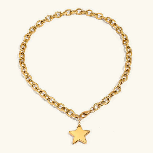 [ElanLuxe]Stellaria Gold Star Pendant