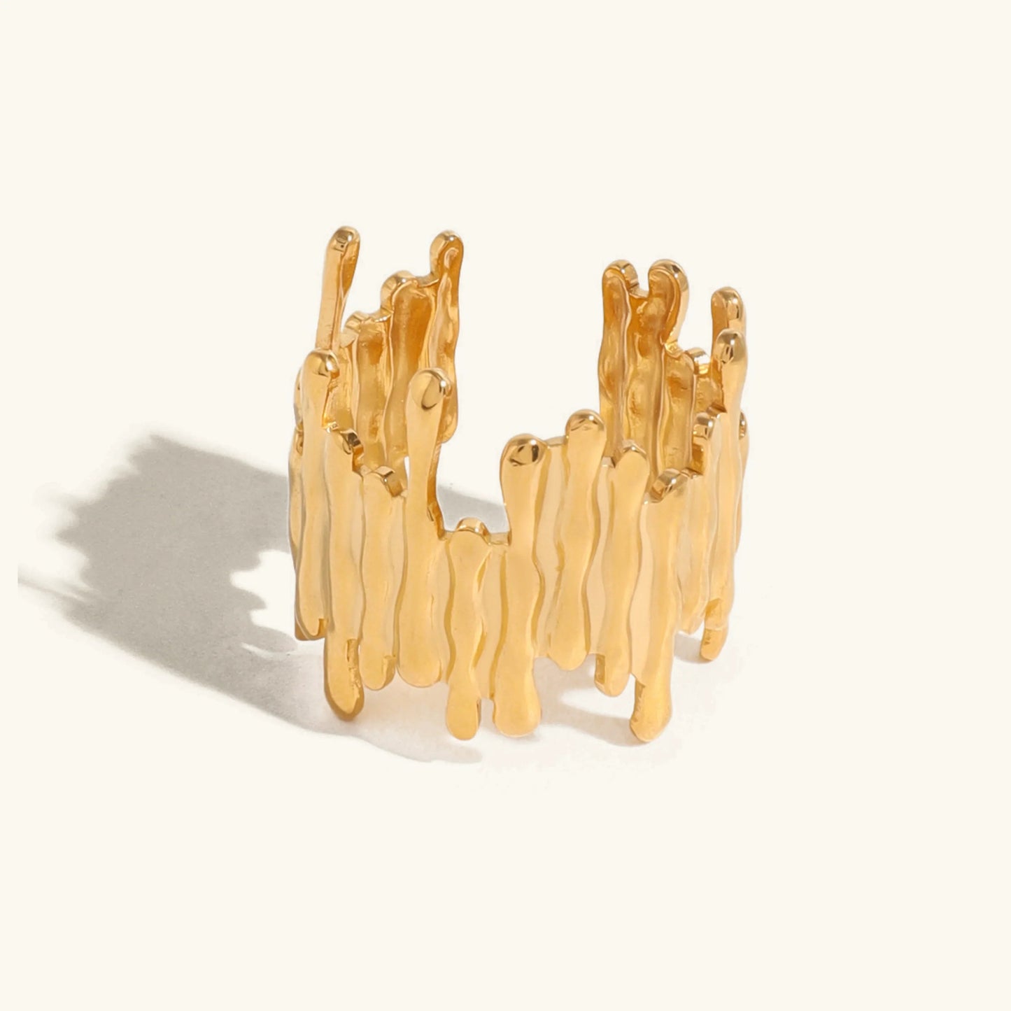 [ElanLuxe]Zoella Abstract Gold Ring