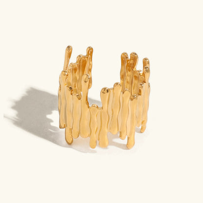 [ElanLuxe]Zoella Abstract Gold Ring