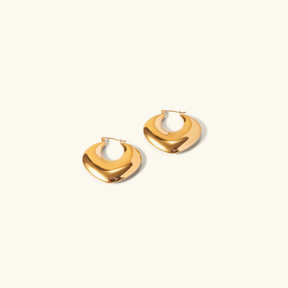 [ElanLuxe]Fawn Gold Hoops