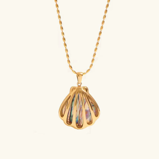 [ElanLuxe]Nixie Gold Seashell Pendant