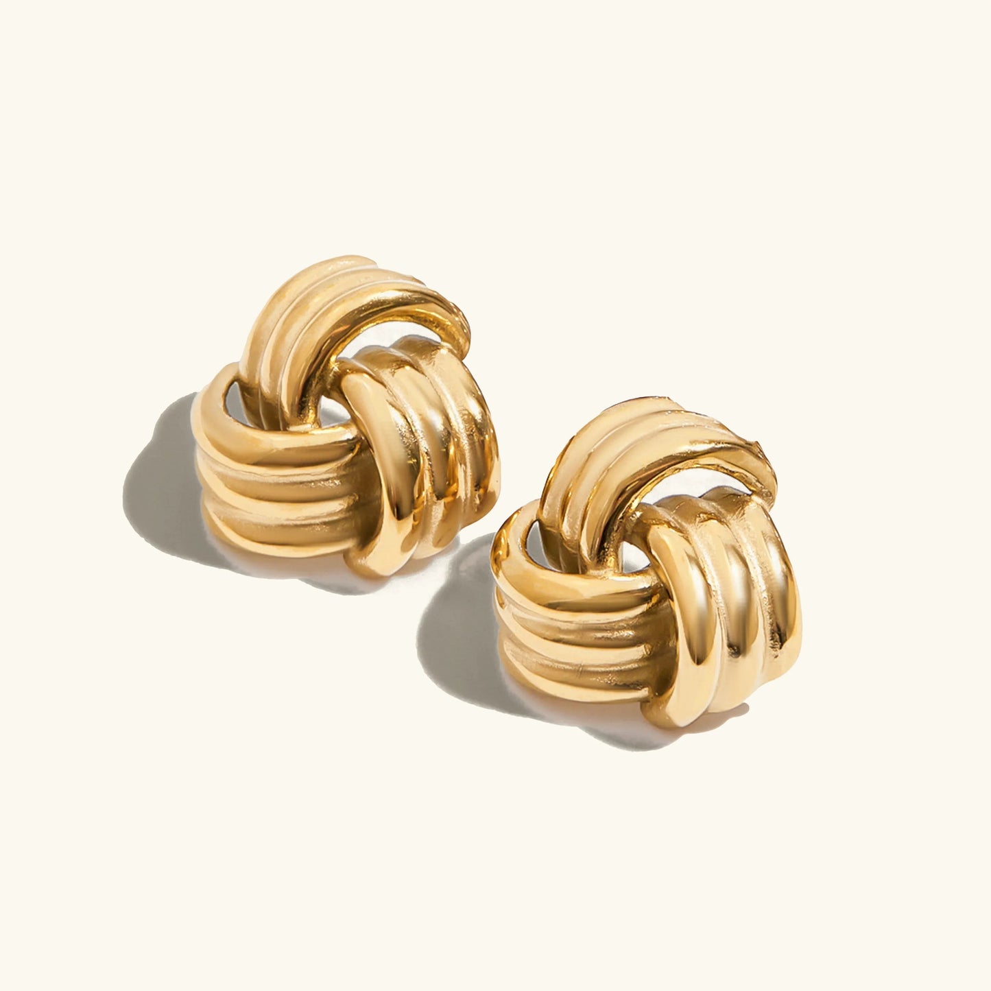 [ElanLuxe]Avielle Chunky Gold Knot Earrings
