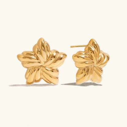 [ElanLuxe]Thymes Gold Star Earrings