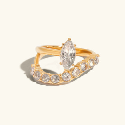 [ElanLuxe]Calina Marquise Diamond Ring