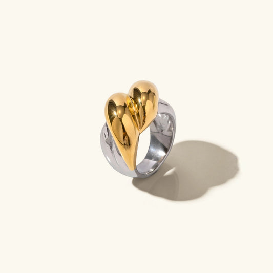 [ElanLuxe]Fatima Two Tone Ring