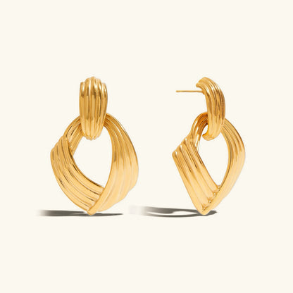 [ElanLuxe]Selma Gold Knot Earrings