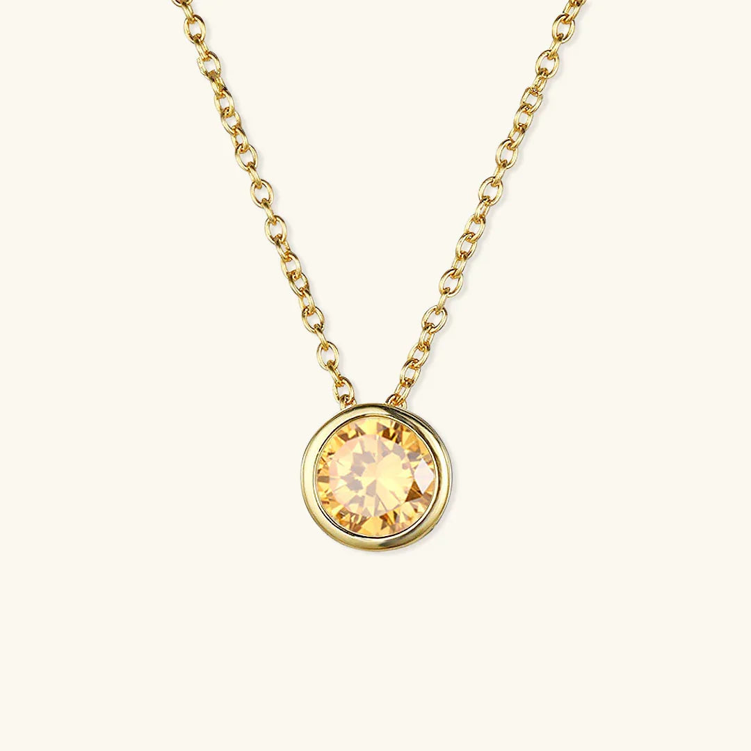 [ElanLuxe]Amelia Birthstone Necklace