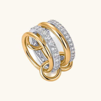 [ElanLuxe]Juno Stacked Diamond Ring