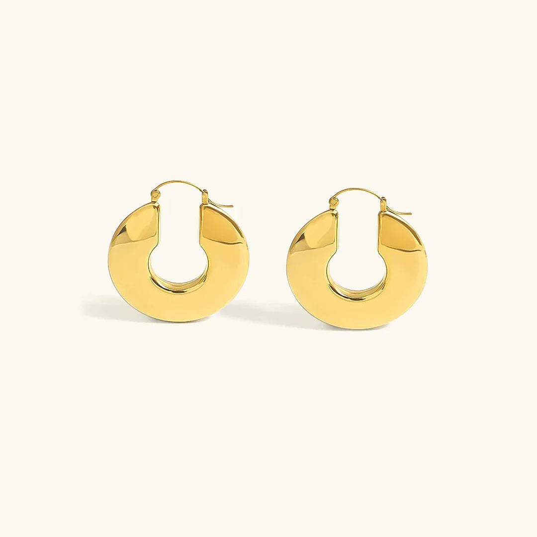 [ElanLuxe]Kayleigh Chunky Hoop Earrings