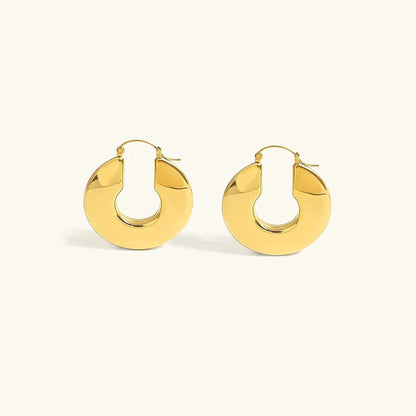 [ElanLuxe]Kayleigh Chunky Hoop Earrings
