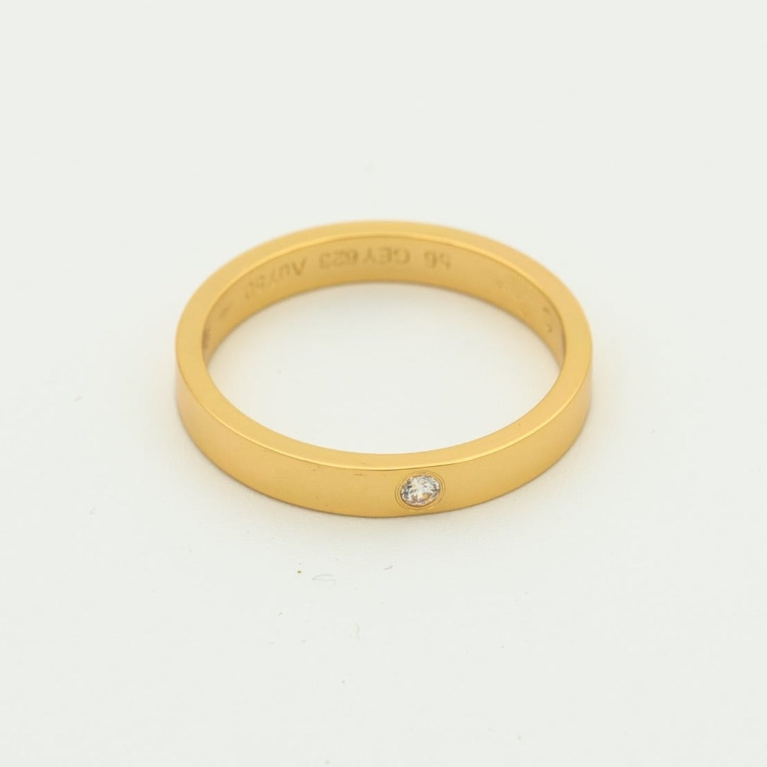[ElanLuxe Jewelry]LOVE RING 4MM 1 DIAMOND