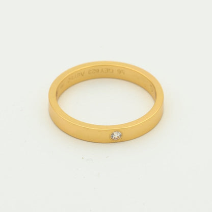[ElanLuxe Jewelry]LOVE RING 4MM 1 DIAMOND