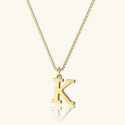 [ElanLuxe]Therese Letter Initial Gold Necklace