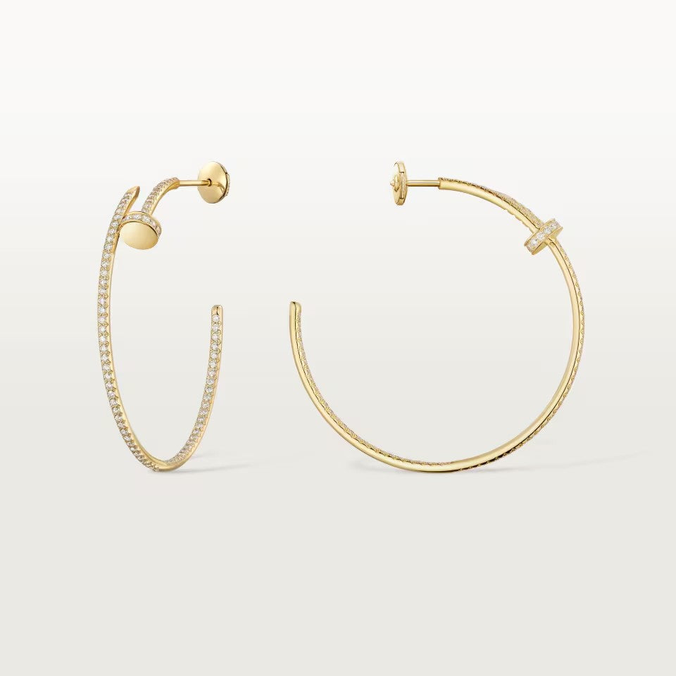 [ElanLuxe Jewelry]JUSTE FULL DIAMOND LARGE EARRINGS