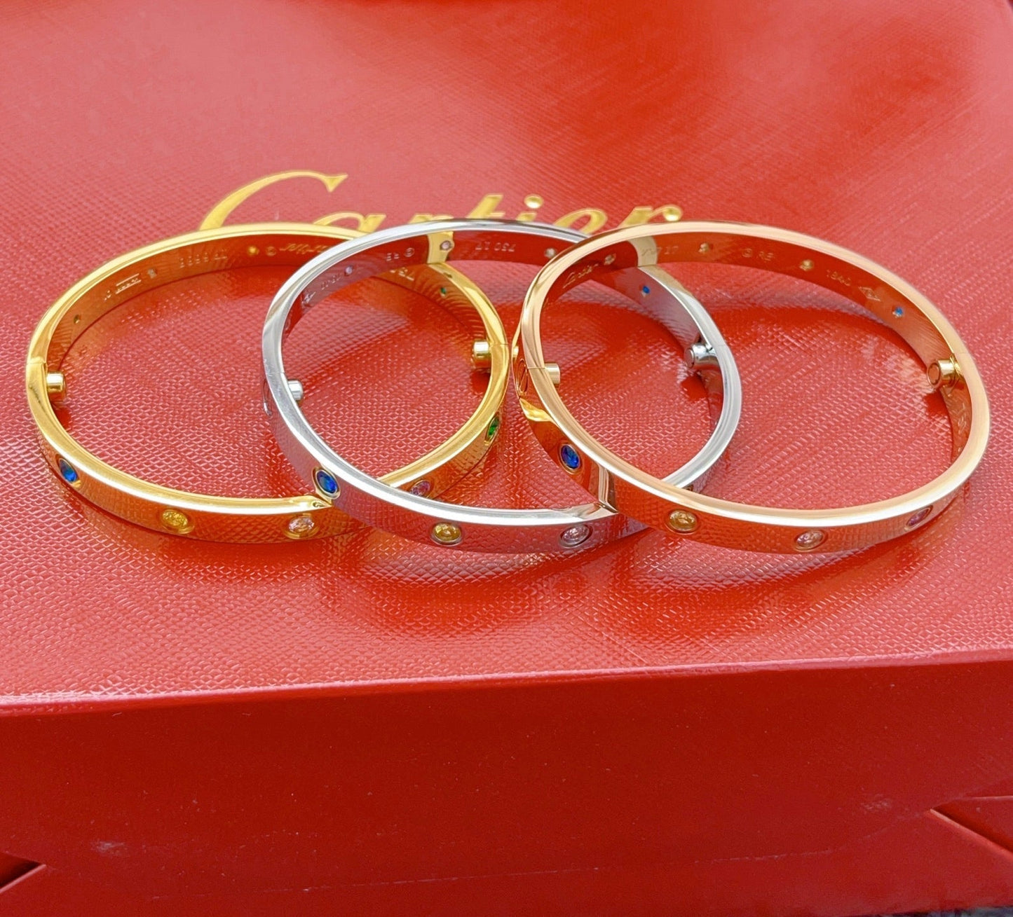 [ElanLuxe Jewelry]2026 RAINBOW LOVE BRACELET 6.1MM  10 DIAMONDS