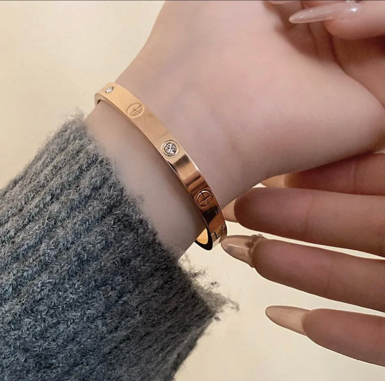 [ElanLuxe Jewelry]2026 RAINBOW LOVE BRACELET 6.1MM  10 DIAMONDS