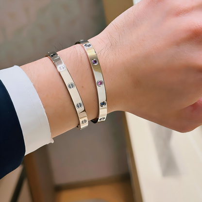 [ElanLuxe Jewelry]2026 RAINBOW LOVE BRACELET 6.1MM  10 DIAMONDS