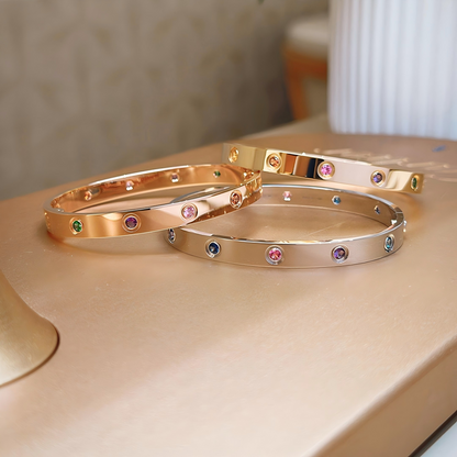 [ElanLuxe Jewelry]2026 RAINBOW LOVE BRACELET 6.1MM  10 DIAMONDS