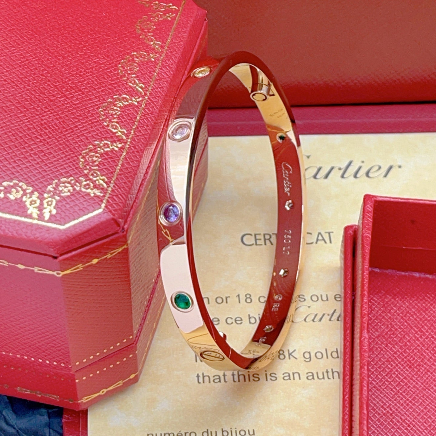 [ElanLuxe Jewelry]2026 RAINBOW LOVE BRACELET 6.1MM  10 DIAMONDS