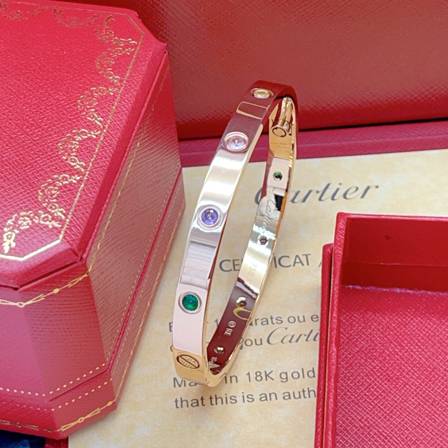 [ElanLuxe Jewelry]2026 RAINBOW LOVE BRACELET 6.1MM  10 DIAMONDS