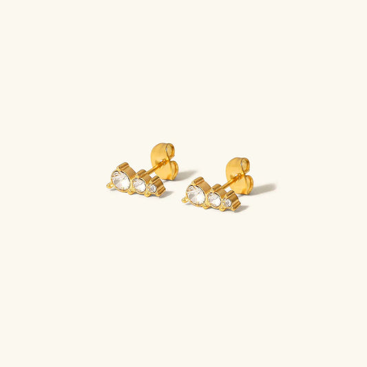 [ElanLuxe]Lira Gold Earrings