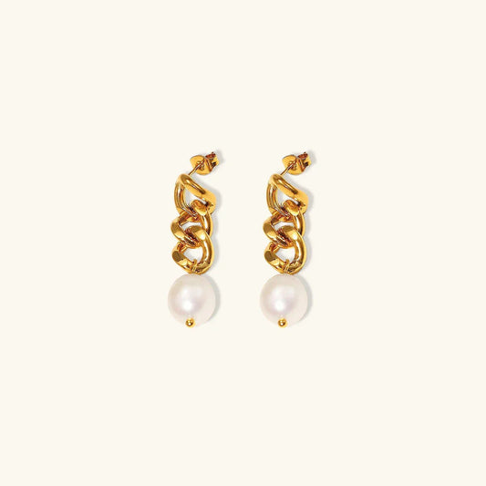 [ElanLuxe]Lumina Pearl Earrings