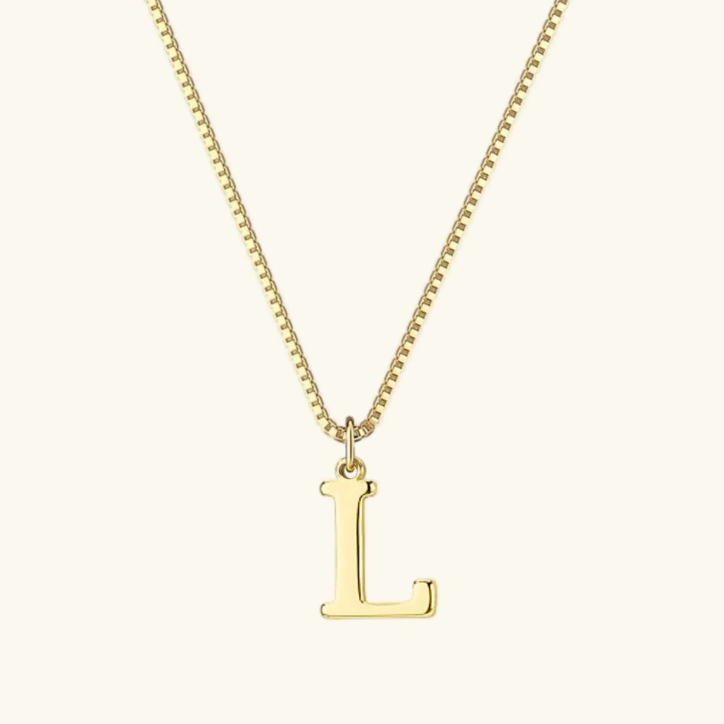 [ElanLuxe]Therese Letter Initial Gold Necklace