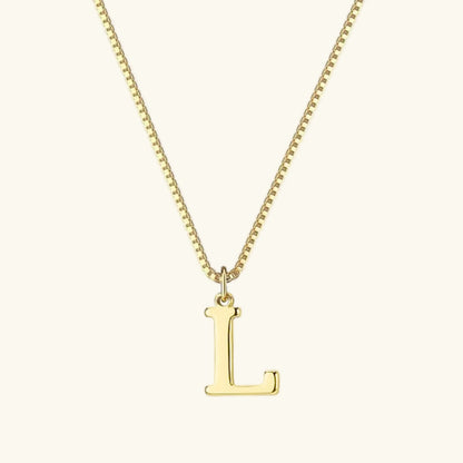 [ElanLuxe]Therese Letter Initial Gold Necklace