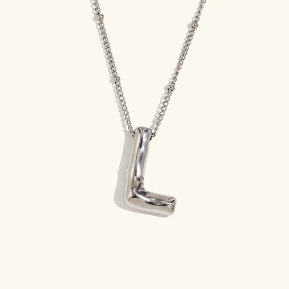 [ElanLuxe]Balloon Gold Initial Necklace
