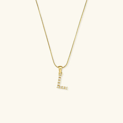 [ElanLuxe]Augustine Initial Letter Pearl Necklace
